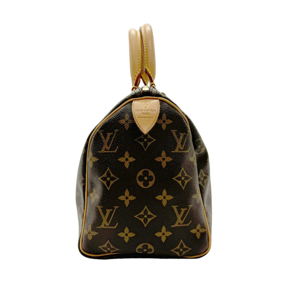 Louis Vuitton Brown Monogram Handbag Canvas Speedy Brown